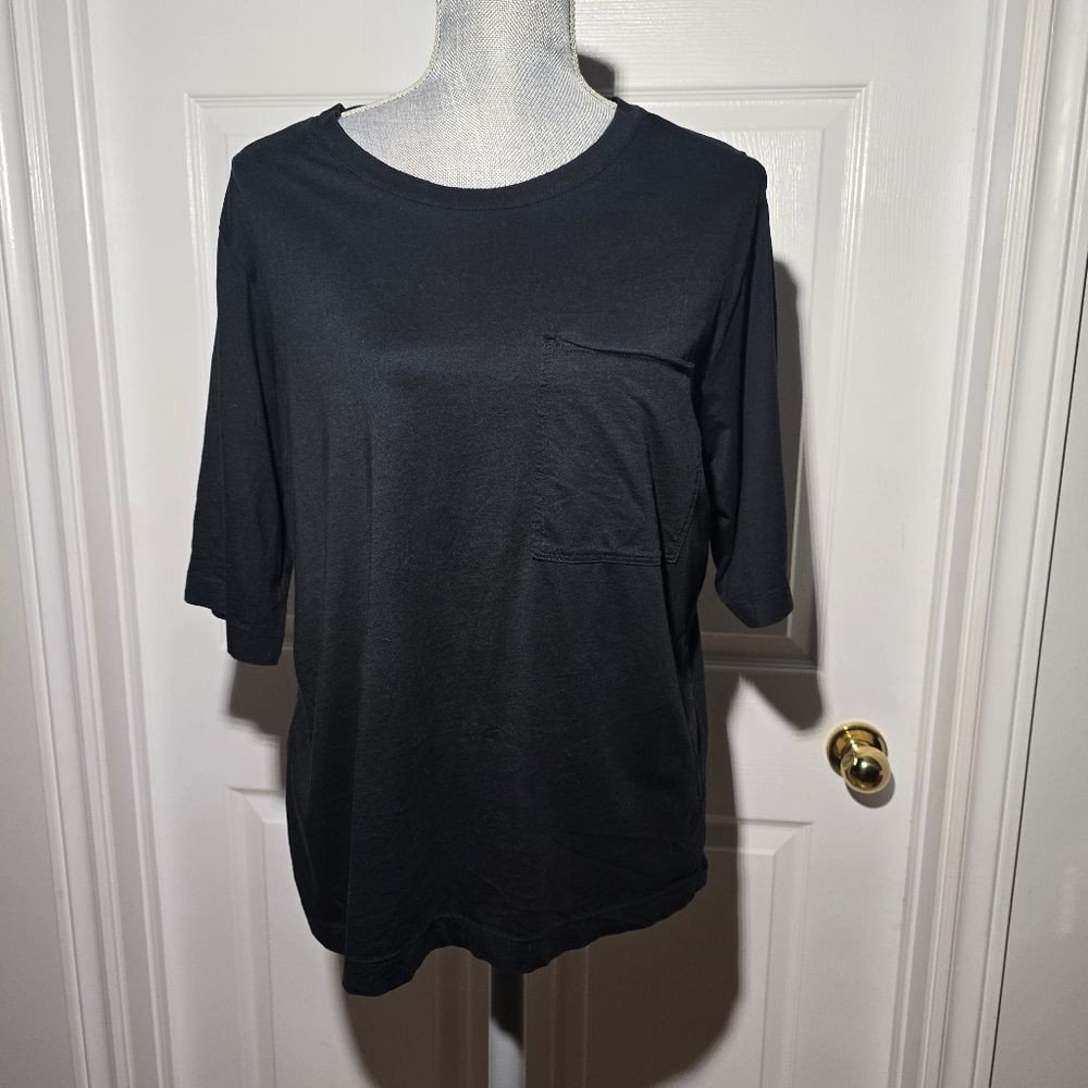 LUNYA cotton pocket T-shirt